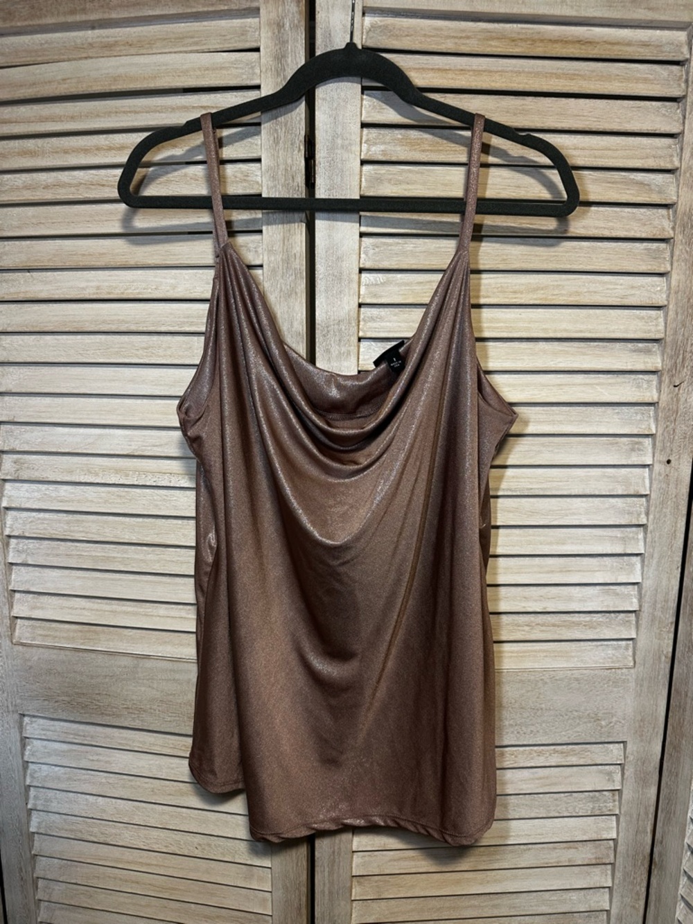Torrid Shimmer Cowl Neck Tank